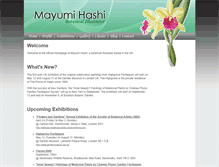 Tablet Screenshot of mayumihashi.com